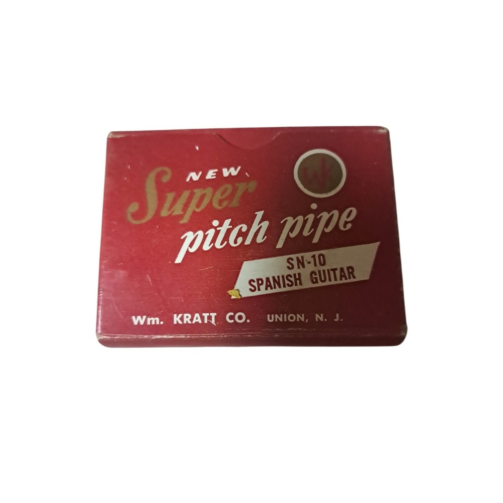 VTG Super Pitch Pipe SN-10 Spanish Guitar Wm Kratt Co made in USA Original Box